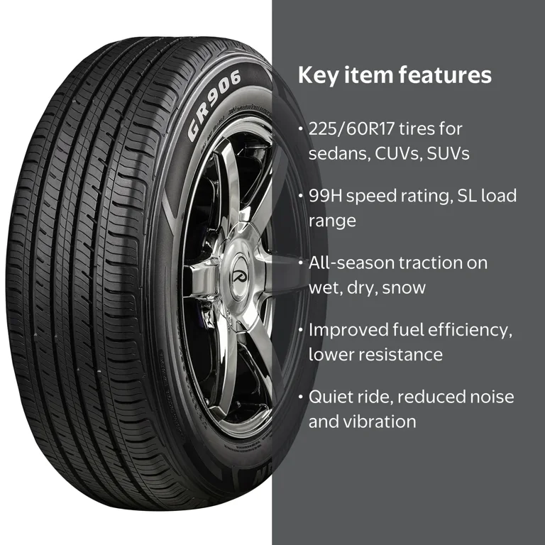 Ironman, Passenger Tire, 225/60R17 99H All Season, Touring