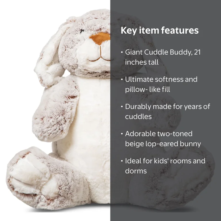 Melissa & Doug Jumbo Burrow Bunny Plush, 21 Inches Tall - Walmart.com