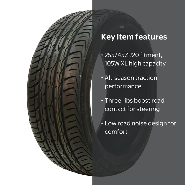 Zenna, Passenger Tire, All Season, 255/45ZR20 105W XL - Walmart.com