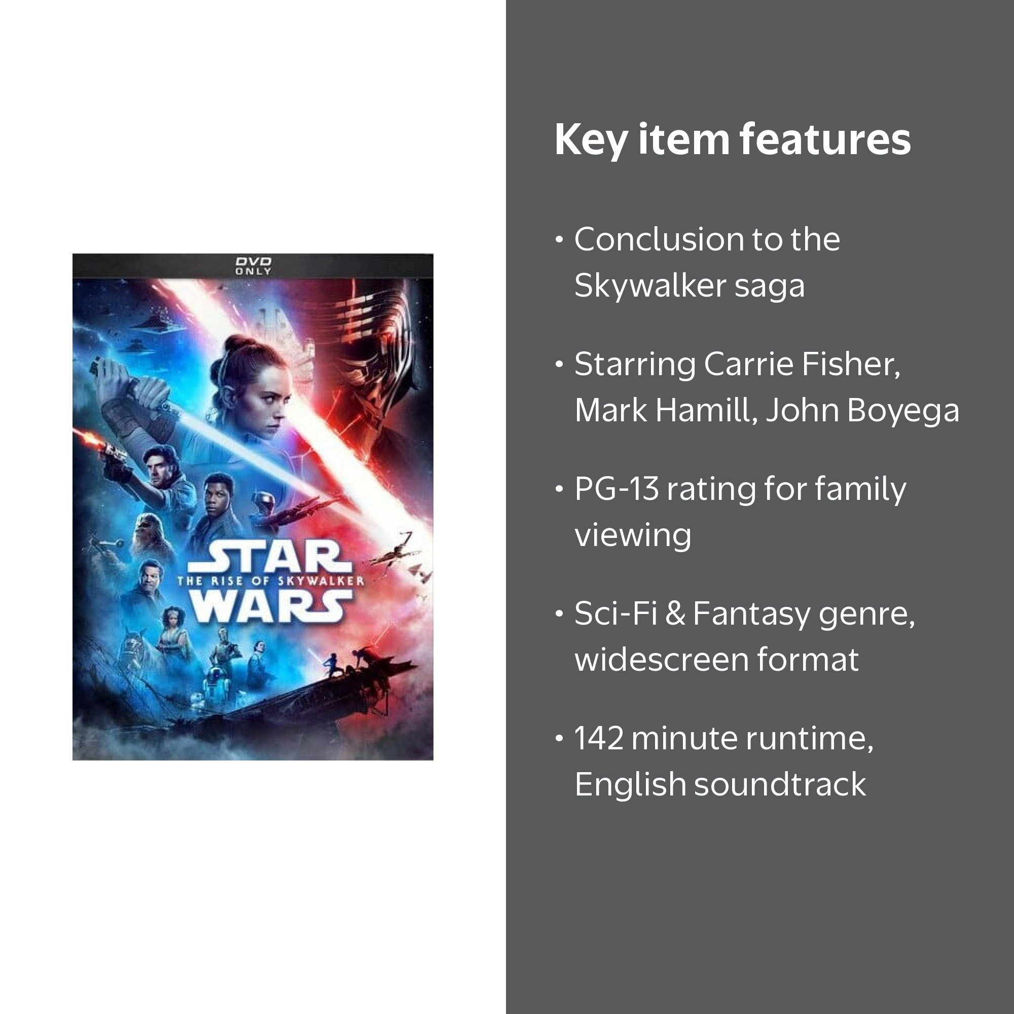 J J Abrams, Star Wars: Episode IX The Rise of Skywalker, DVD, Sci