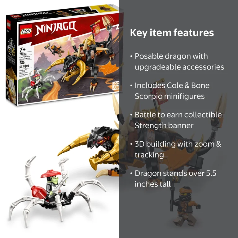 LEGO, Ninjago Collectible Action Toy, 285 Pieces, Posable Earth