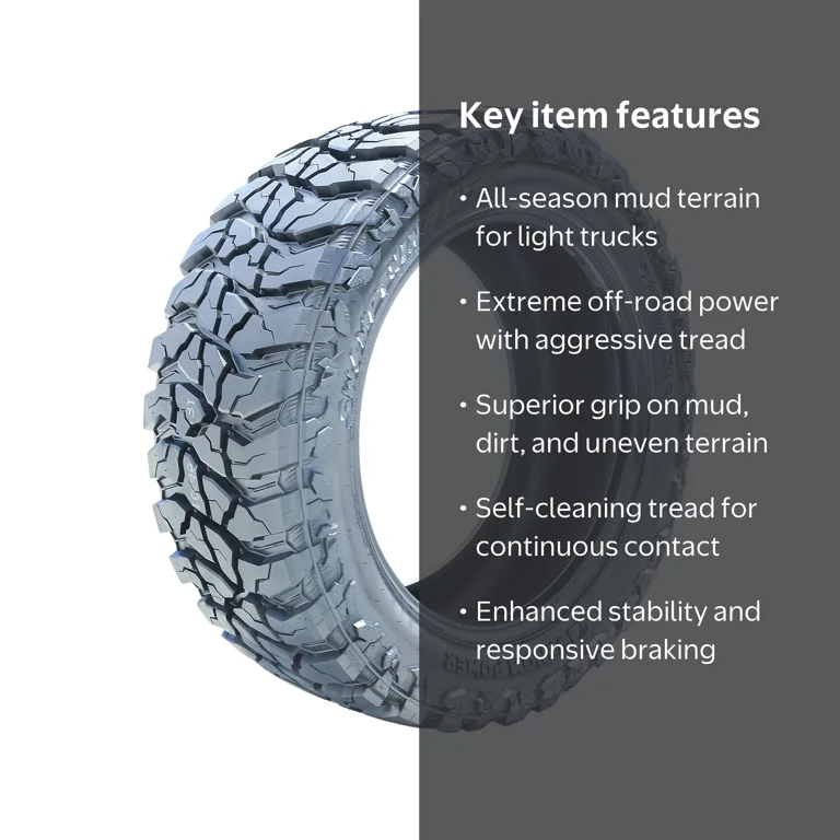 Venom Power Swampthing M/T Xtreme Dirt 315/70R17 126/123Q E 10 Ply