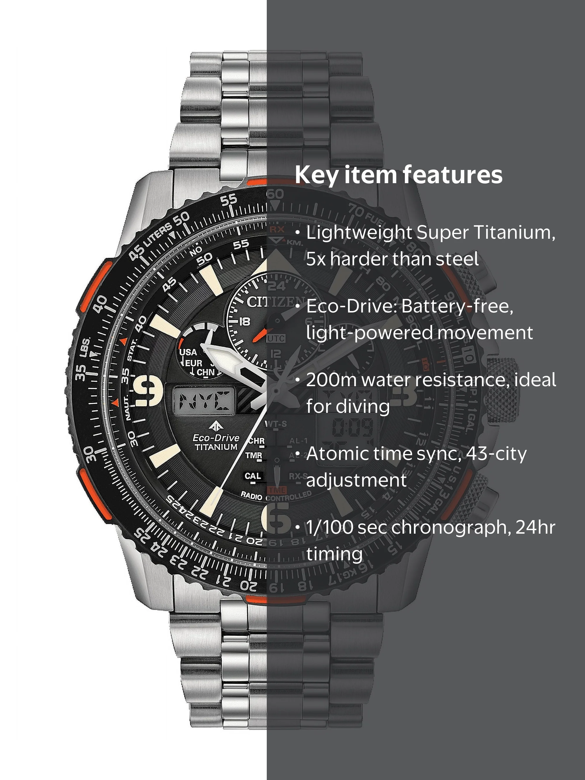 Citizen Promaster Skyhawk Eco-Drive Men's Watch, Atomic Sync