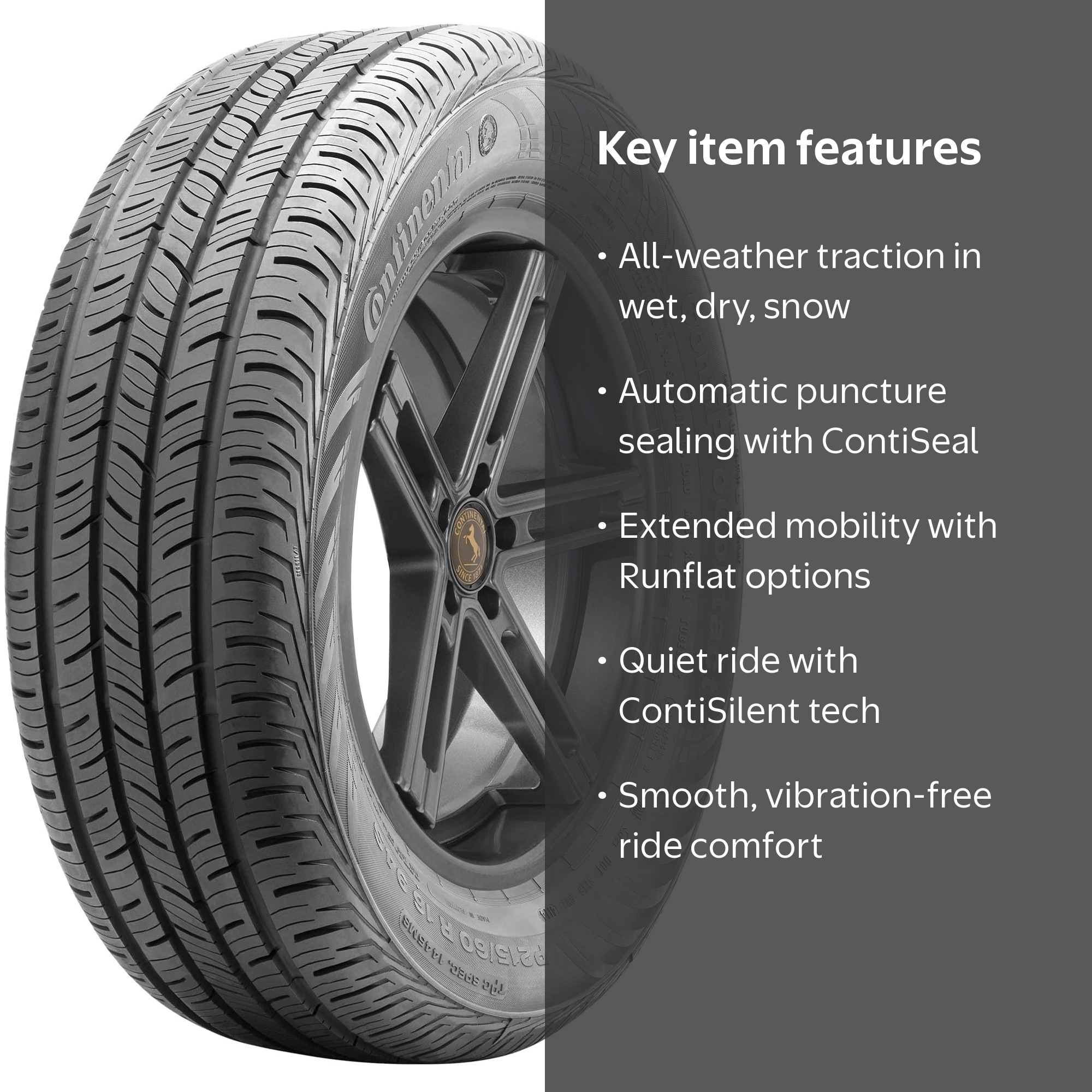 Free Shipping! Continental ContiProContact SSR 225/45R18 95V Tire
