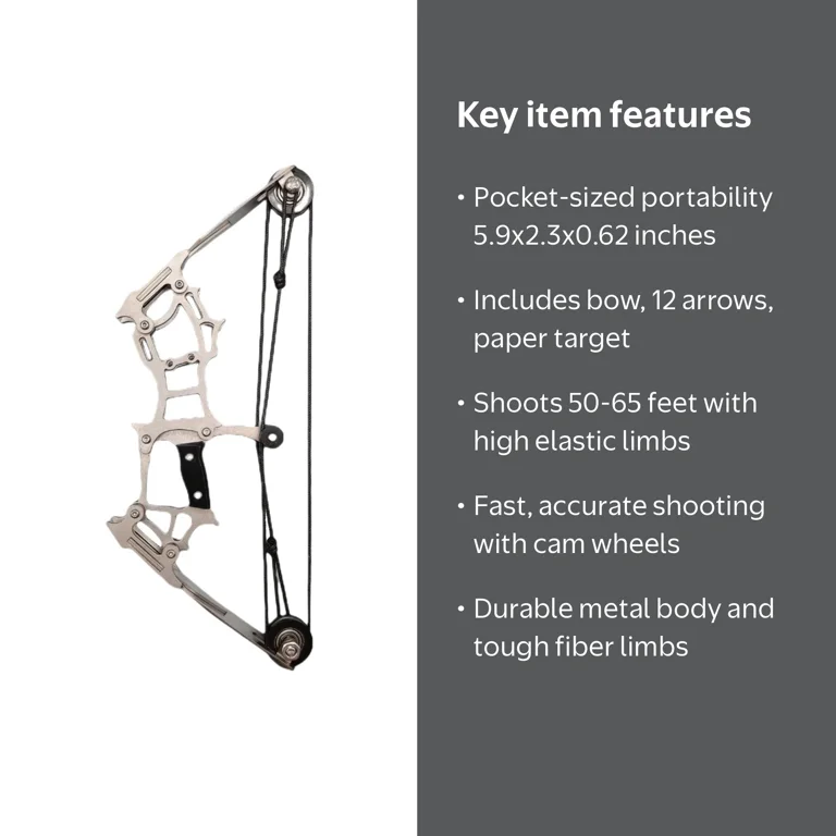 BJBSJSZ Mini Compound Bow Mini Hunting Bow Metal Material Catapult