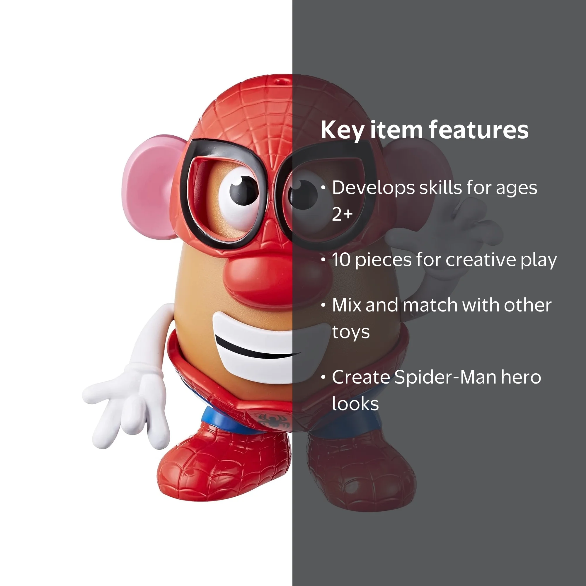 Mr Potato Head Marvel Spider-Spud, Superhero Mash-Up Toy for Kids