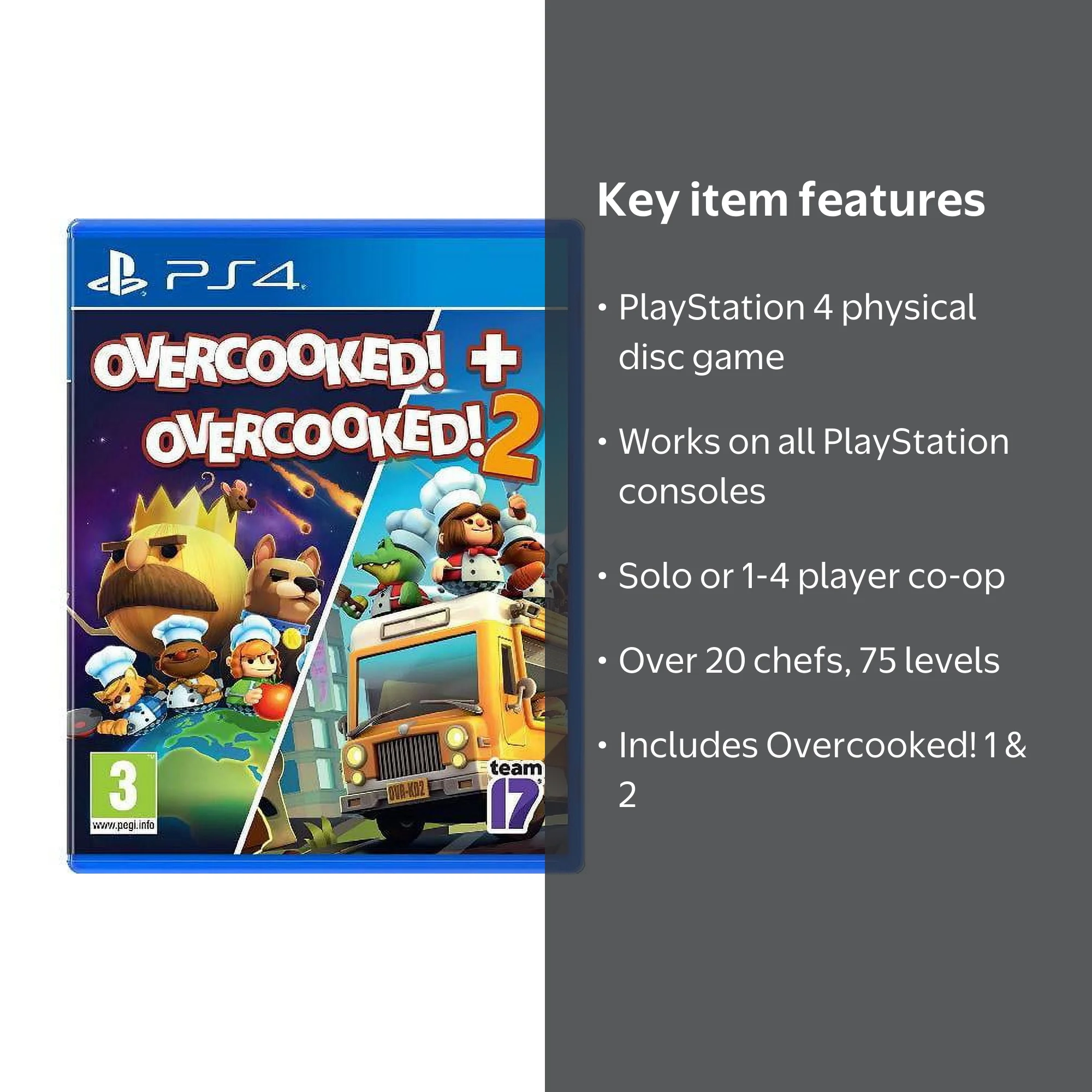Overcooked! + Overcooked! 2 [PlayStation 4] - Walmart.com