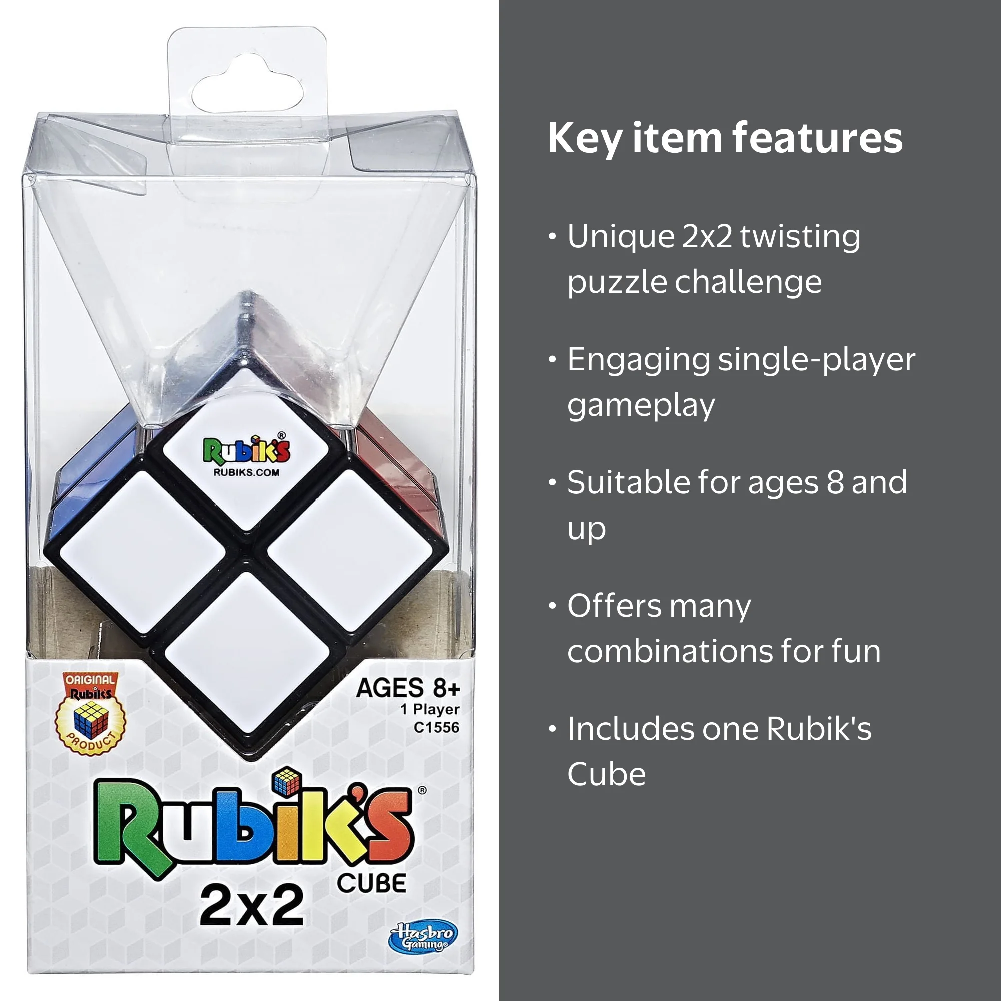 Hasbro Classic Rubik's 2X2 Puzzle Cube - Walmart.com