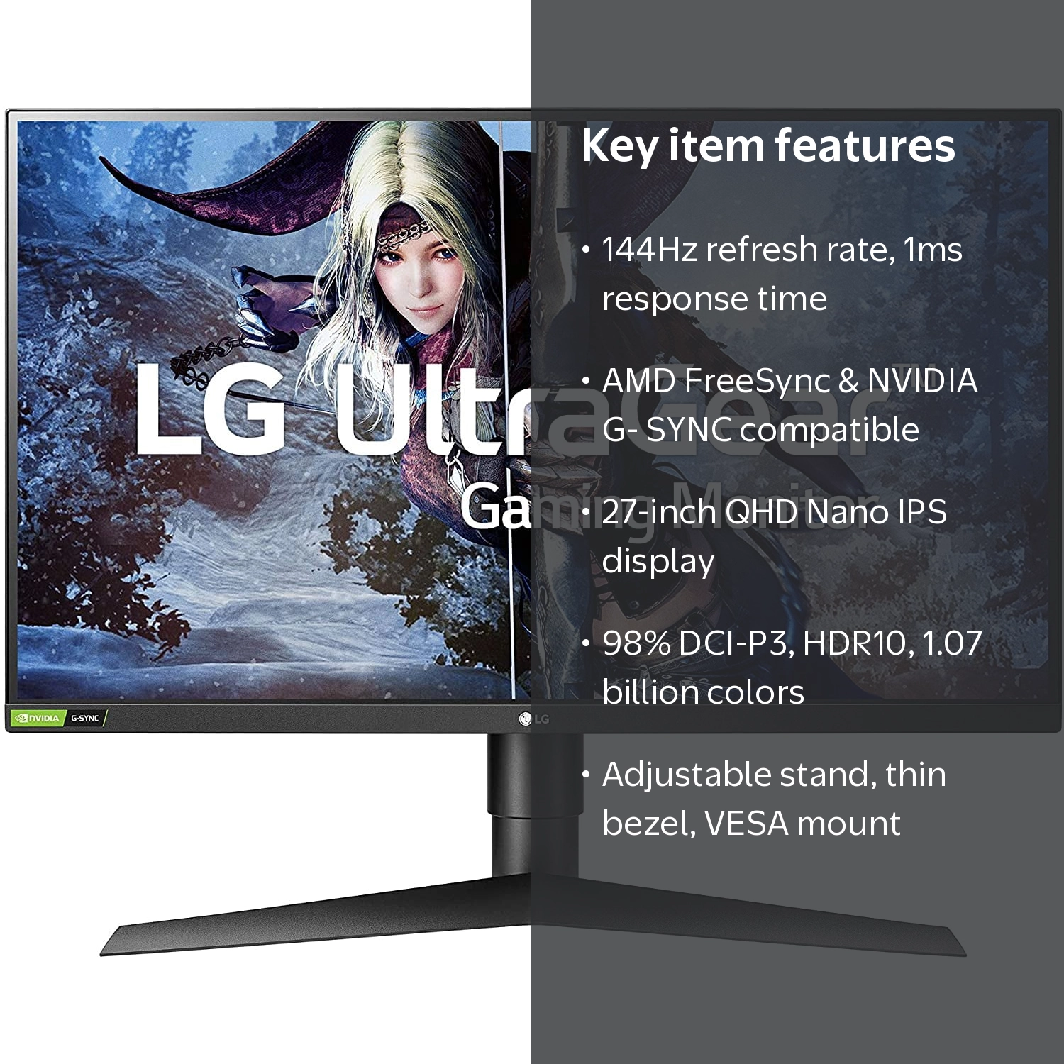 LG 27GL850-B 27 Inch Ultragear QHD Gaming Monitor - Walmart.com