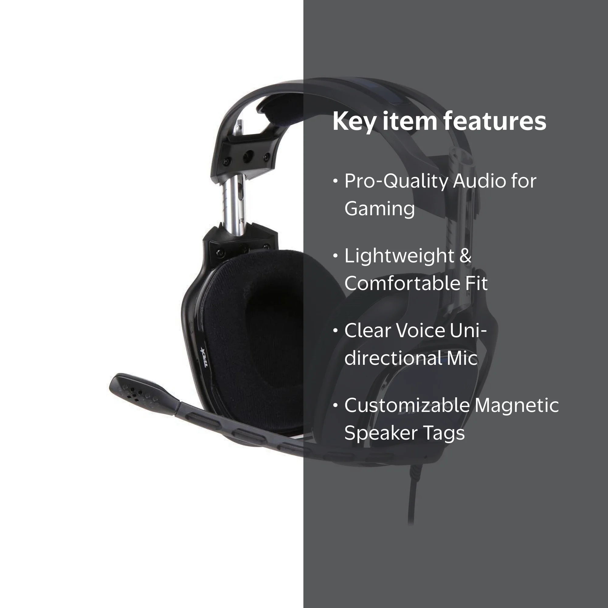 ASTRO Gaming A40 TR Headphones for PS5, PS4 and PC - Black