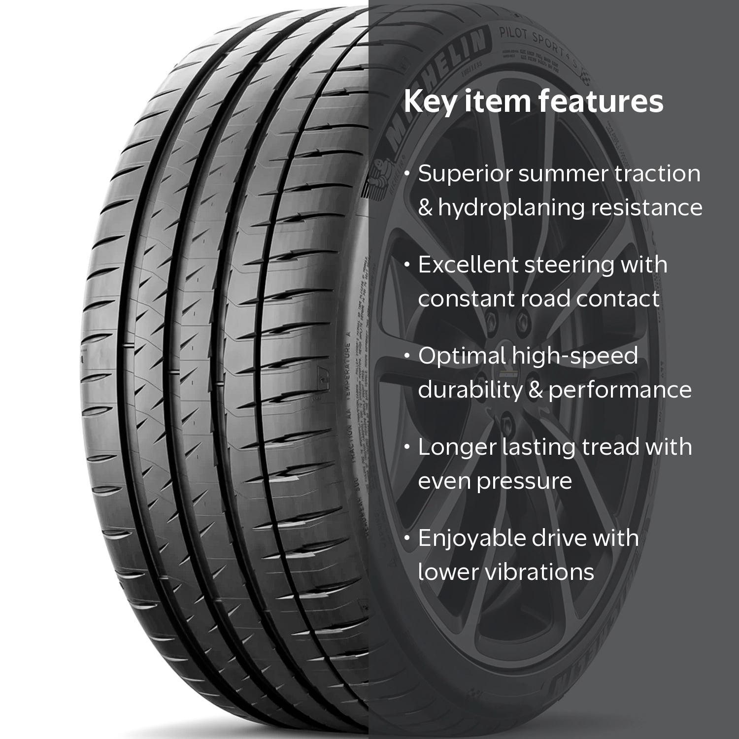 Michelin Pilot Sport 4S 255/35ZR21 255/35R21 98Y XL High