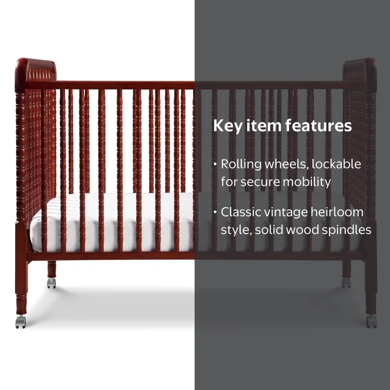 DaVinci Jenny Lind 3-in-1 Convertible Crib in Rich Cherry Finish