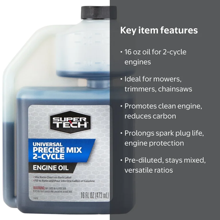 Super Tech Universal Precise Mix 2-Cycle Engine Oil 16 oz