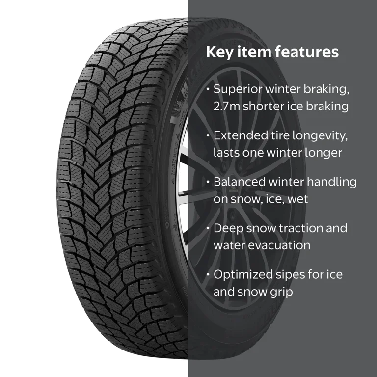 Michelin X-Ice Snow Winter Tire 245/50R20 105T XL - Improved Snow
