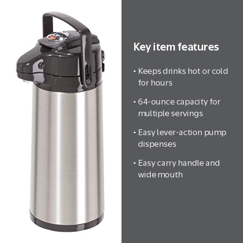 Oggi, Pumpmaster, 64 oz, Stainless Steel Lever Pump - Walmart.com
