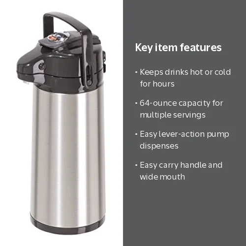 Oggi, Pumpmaster, 64 oz, Stainless Steel Lever Pump - Walmart.com