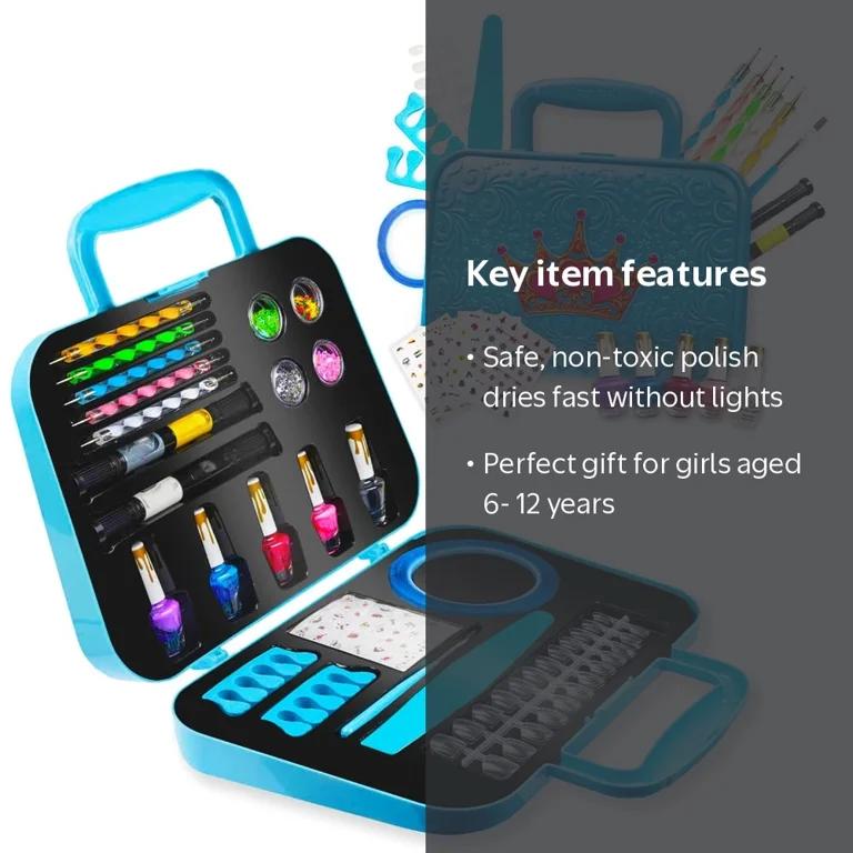 Toysical Girls Nail Art Polish Sets, Gift Set for Kids - Walmart.com