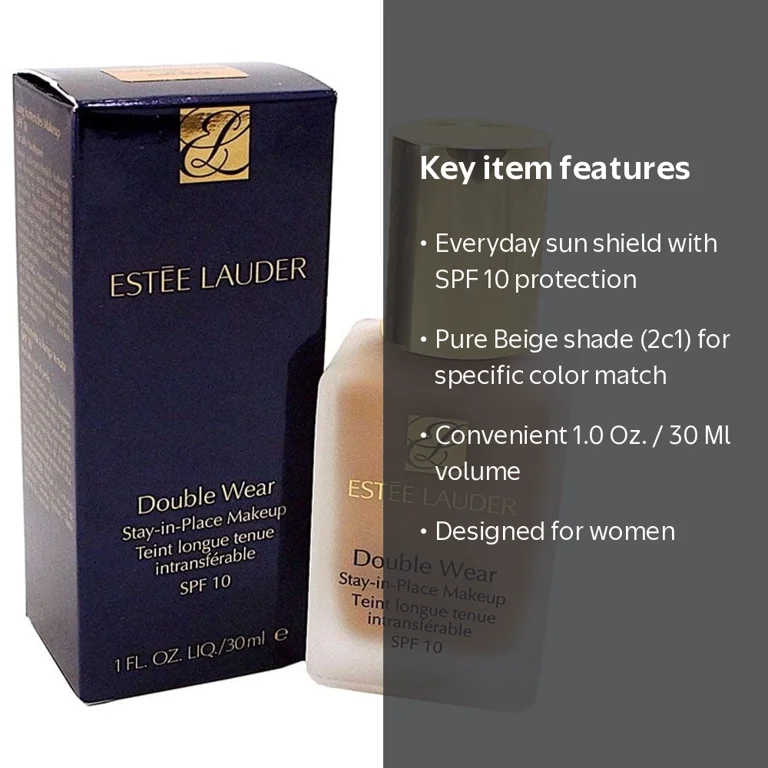 Estee Lauder Foundation, Double Wear Stay-in-Place Makeup, Matte