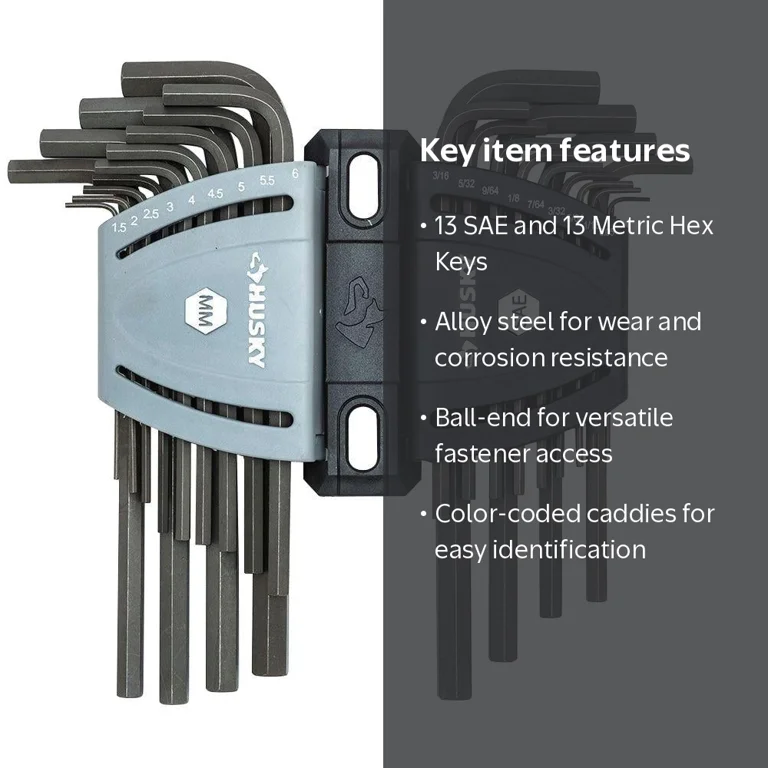 VTOOLS 9 Piece Hex Key Allen Wrench Set (1.5mm - 10.0mm VTOOLS 9 Piece Hex Key Allen Wrench Set (1.5mm - 10.0mm