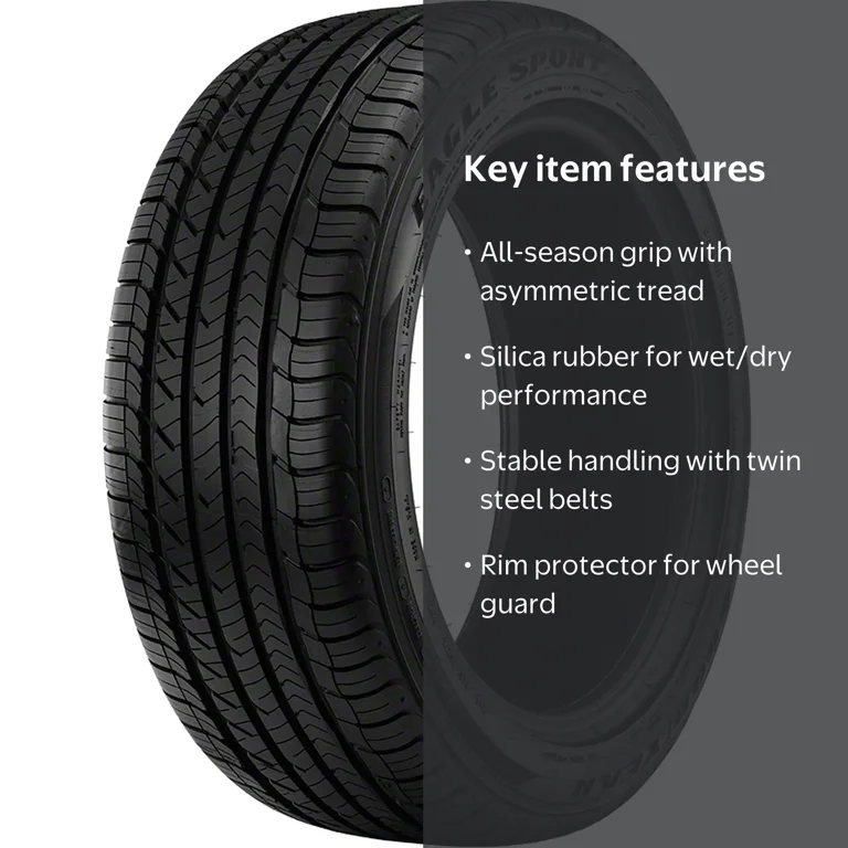 Goodyear Eagle Sport All-Season Tire, Size 245/50R20, 102V Load