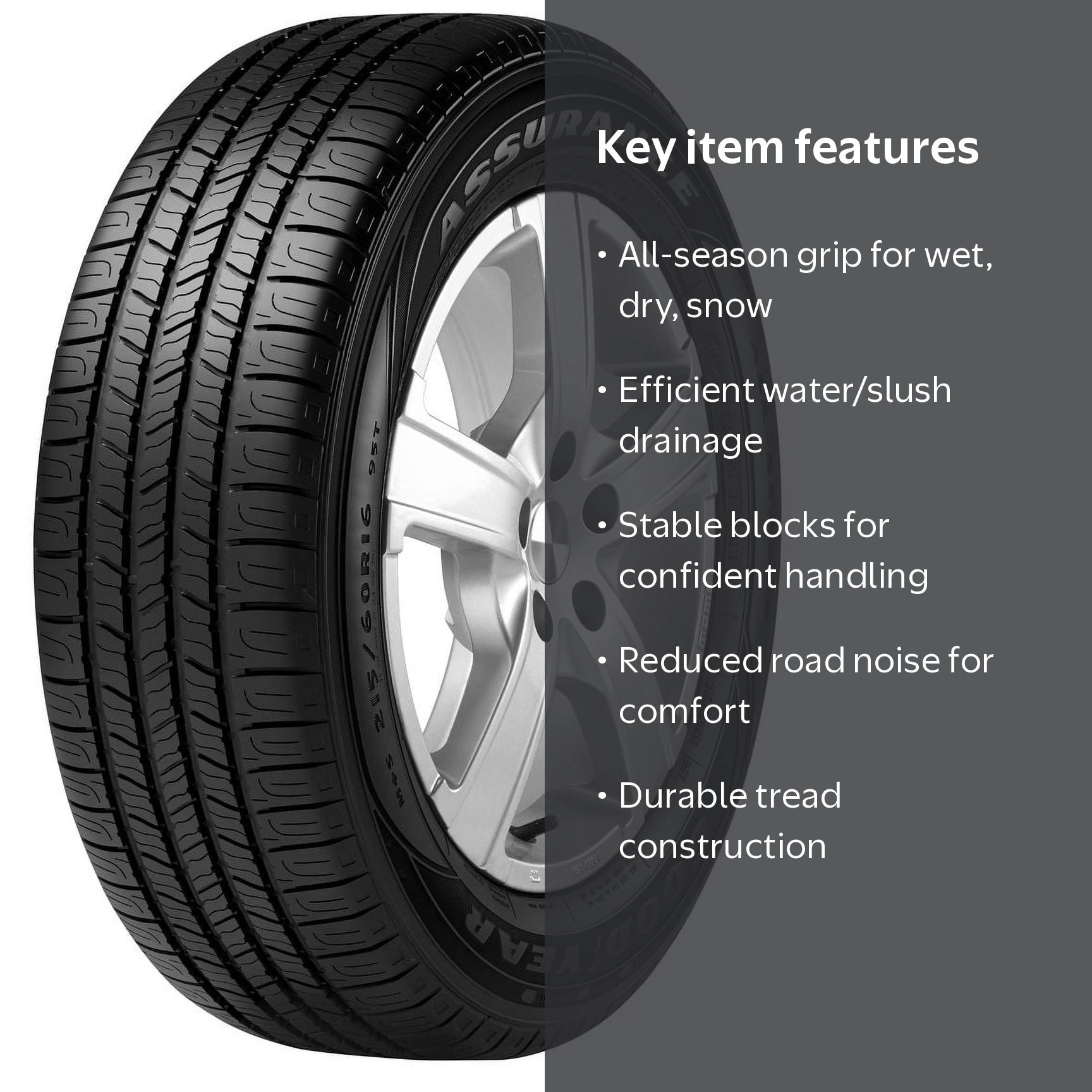 Goodyear Assurance All-Season 215/60R17 96T Passenger Tire for