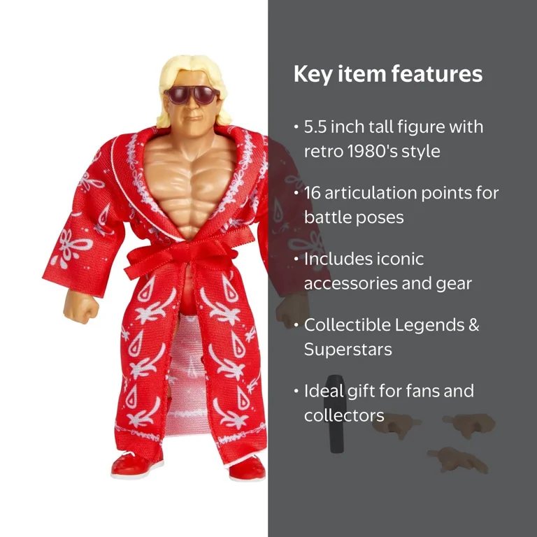 WWE Superstars Ric Flair, 5.5-inch Retro Style Collectible Action