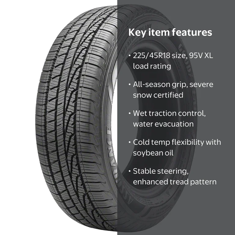 Goodyear, Assurance WeatherReady All Weather Tire, 225/45R18 95V