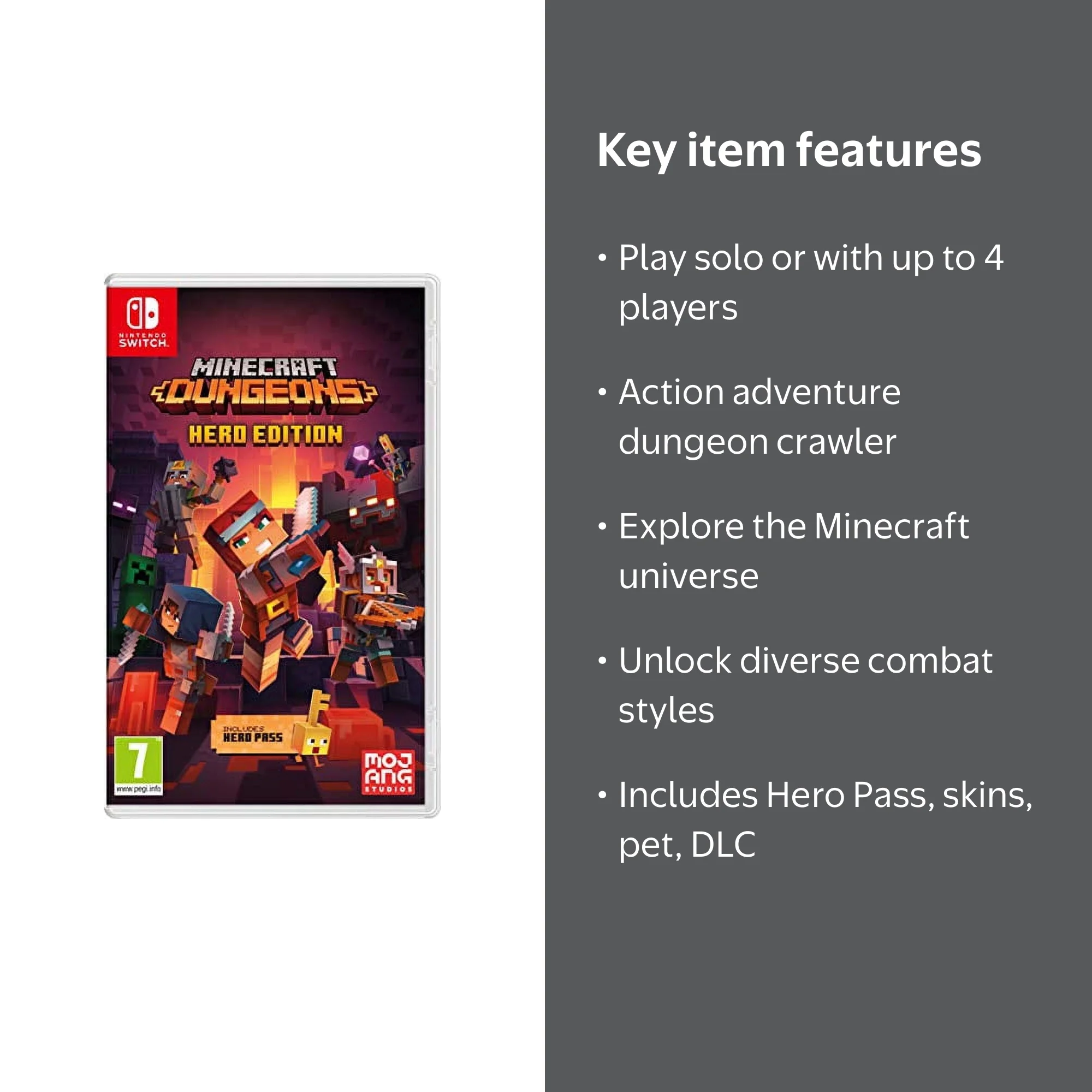 Minecraft Dungeons (Nintendo Switch), Trial/Subscription Bundle