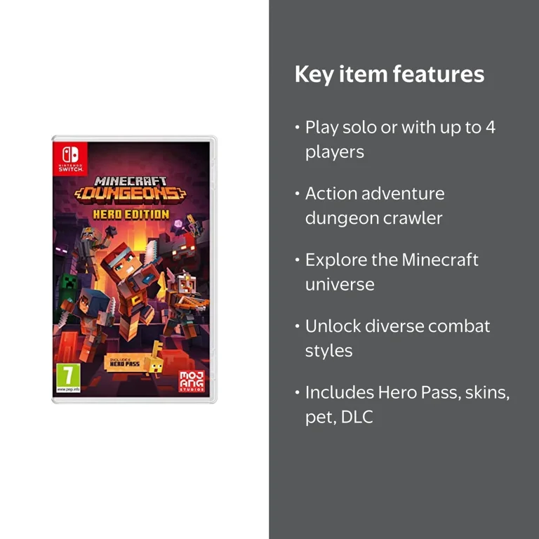 Minecraft Dungeons (Nintendo Switch), Trial/Subscription Bundle