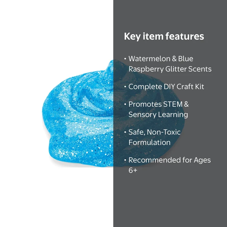 Cra-Z-Art Toy Maker Nickelodeon Slime Kit, DIY Multicolor Glitter