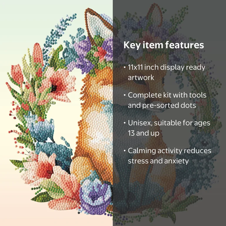 DIAMOND DOTZ® Floral Garland Fox Special Edition Diamond Painting