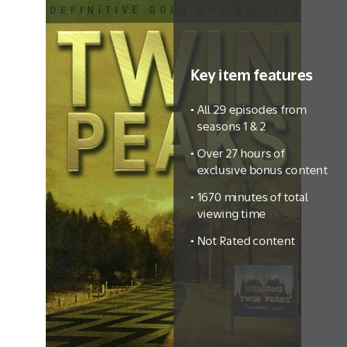 洋画・外国映画 TWIN PEAKS DEFINITIVE GOLD BOX EDITION Twin Peaks: Definitive Gold Box Edition (DVD) - Walmart.com