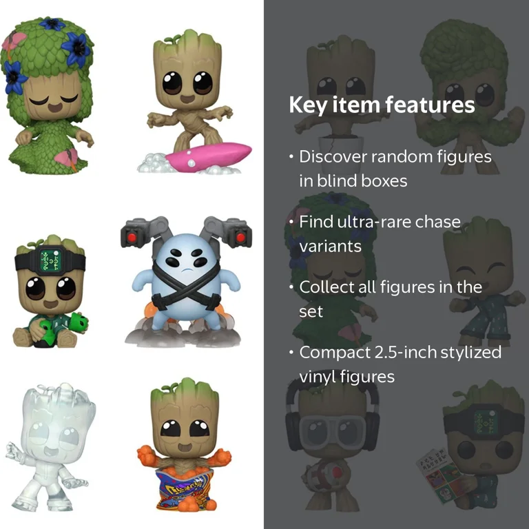 Funko I Am Groot Collectable Toys: Mystery Minis Random 4-Pack for