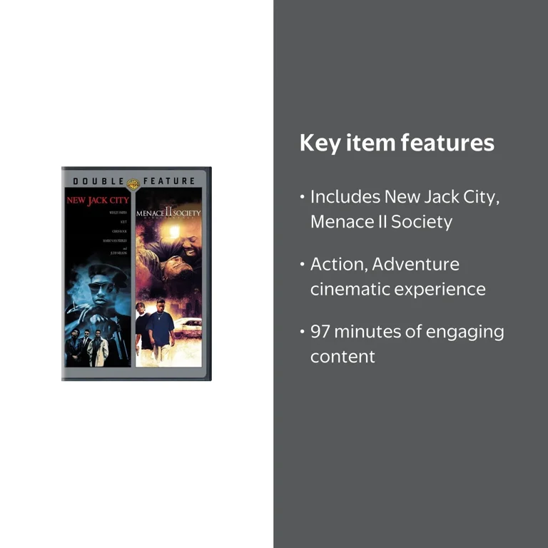 New Jack City / Menace II Society [DVD] - Walmart.com