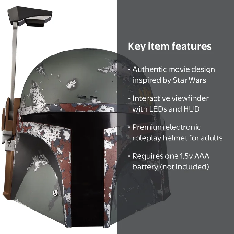 Star Wars The Black Series Boba Fett Electronic Helmet - Walmart.com