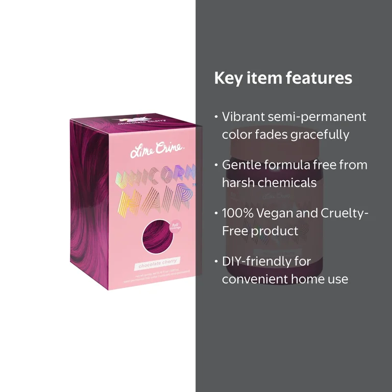 Lime Crime Unicorn Hair Semi-Permanent Hair Color Vegan Full