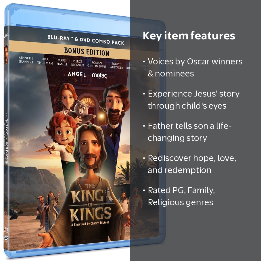 The King of Kings Blu-ray DVD, Family, Animation, Religious, PG