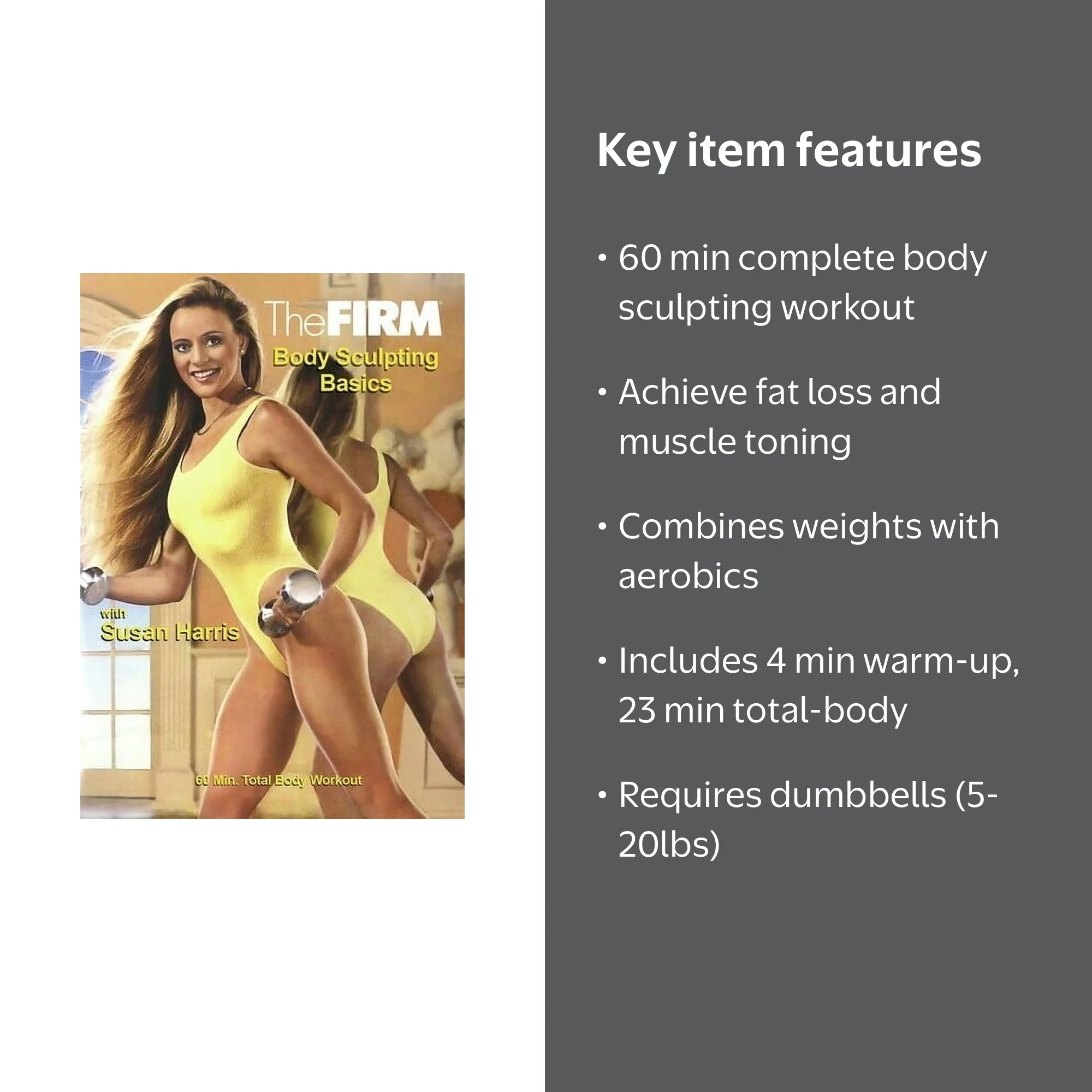 Gaiam, The FIRM Body Sculpting DVD, Total-Body Workout - Walmart.com