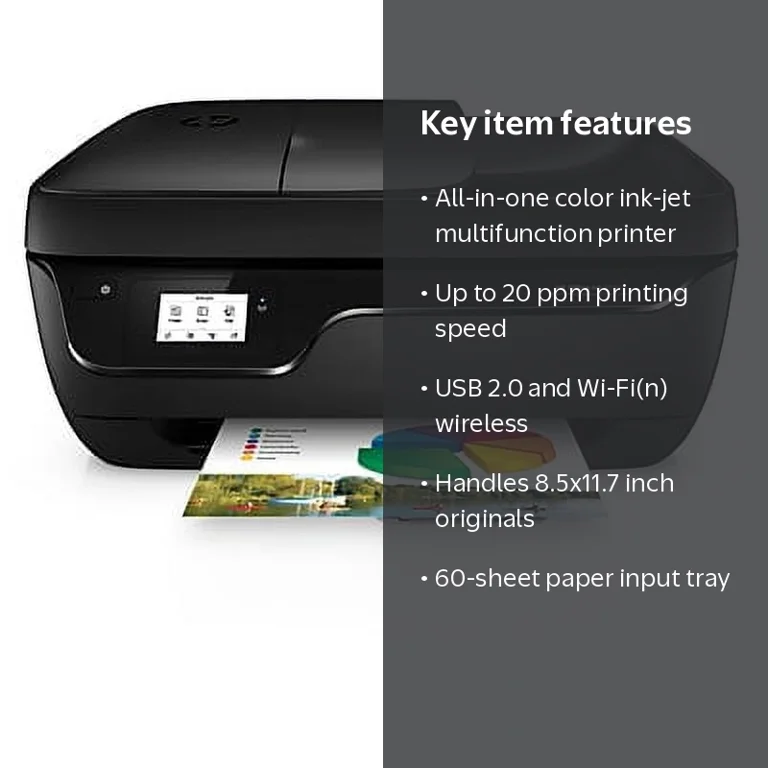 HP, OfficeJet 3830 All-in-One Printer, color, ink-jet, up to 20