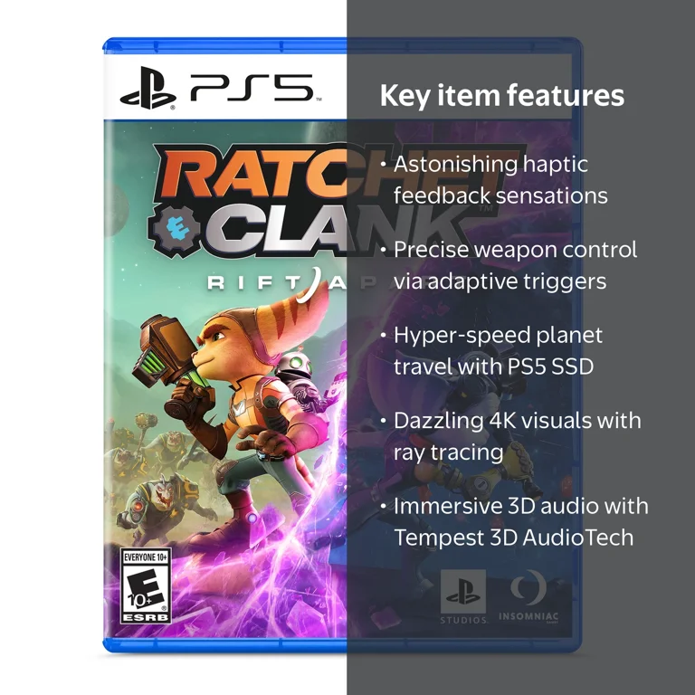 Sony PS5 Game - Ratchet and Clank: A Rift Apart Video Game