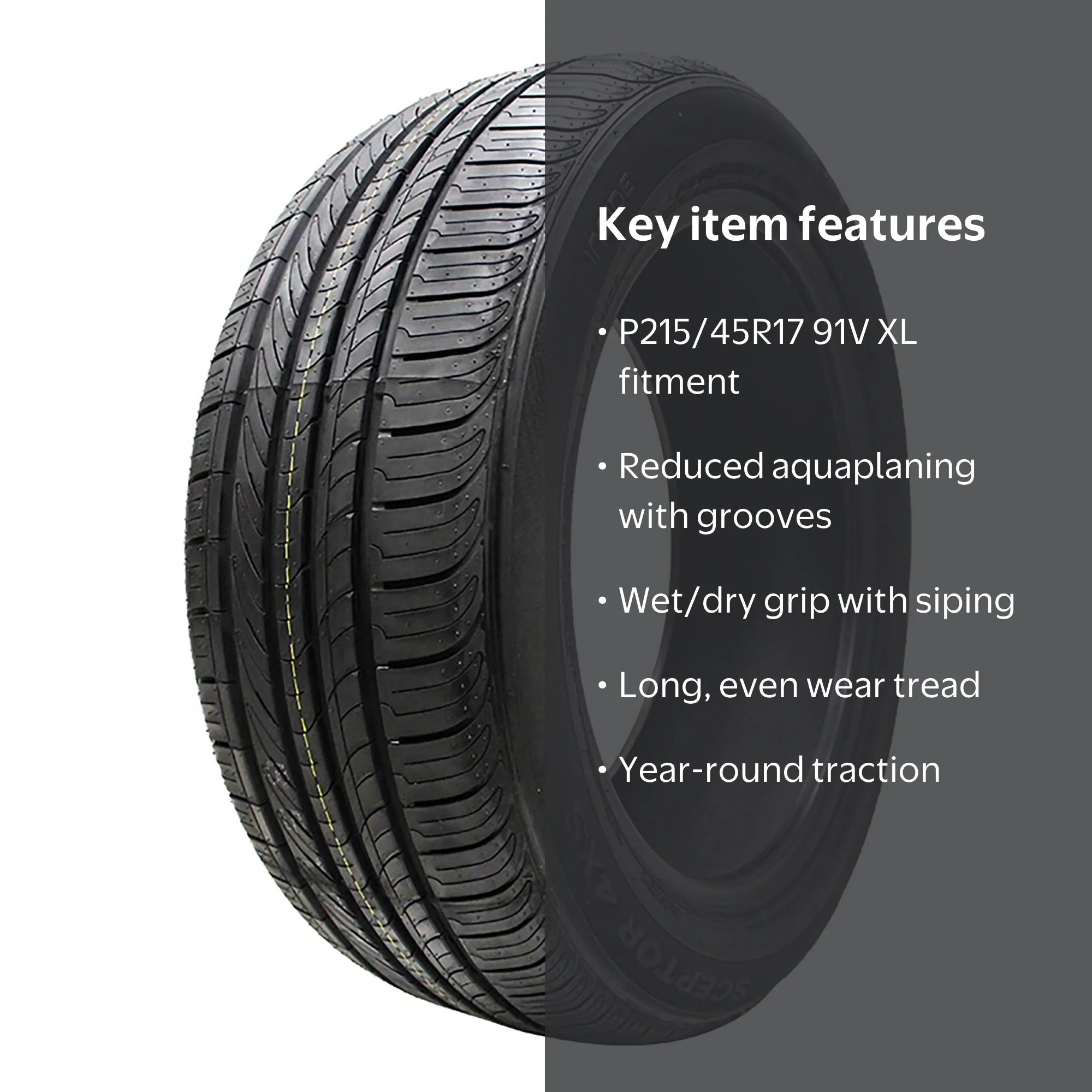 Sceptor 4XS All Season 215/45R17 91V XL Tire - Walmart.com