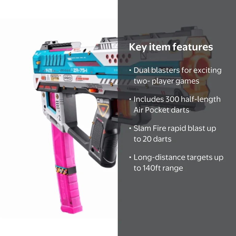 Zuru X-Shot Pro Fury-X Battle Blaster 2-Pack with Target & 300