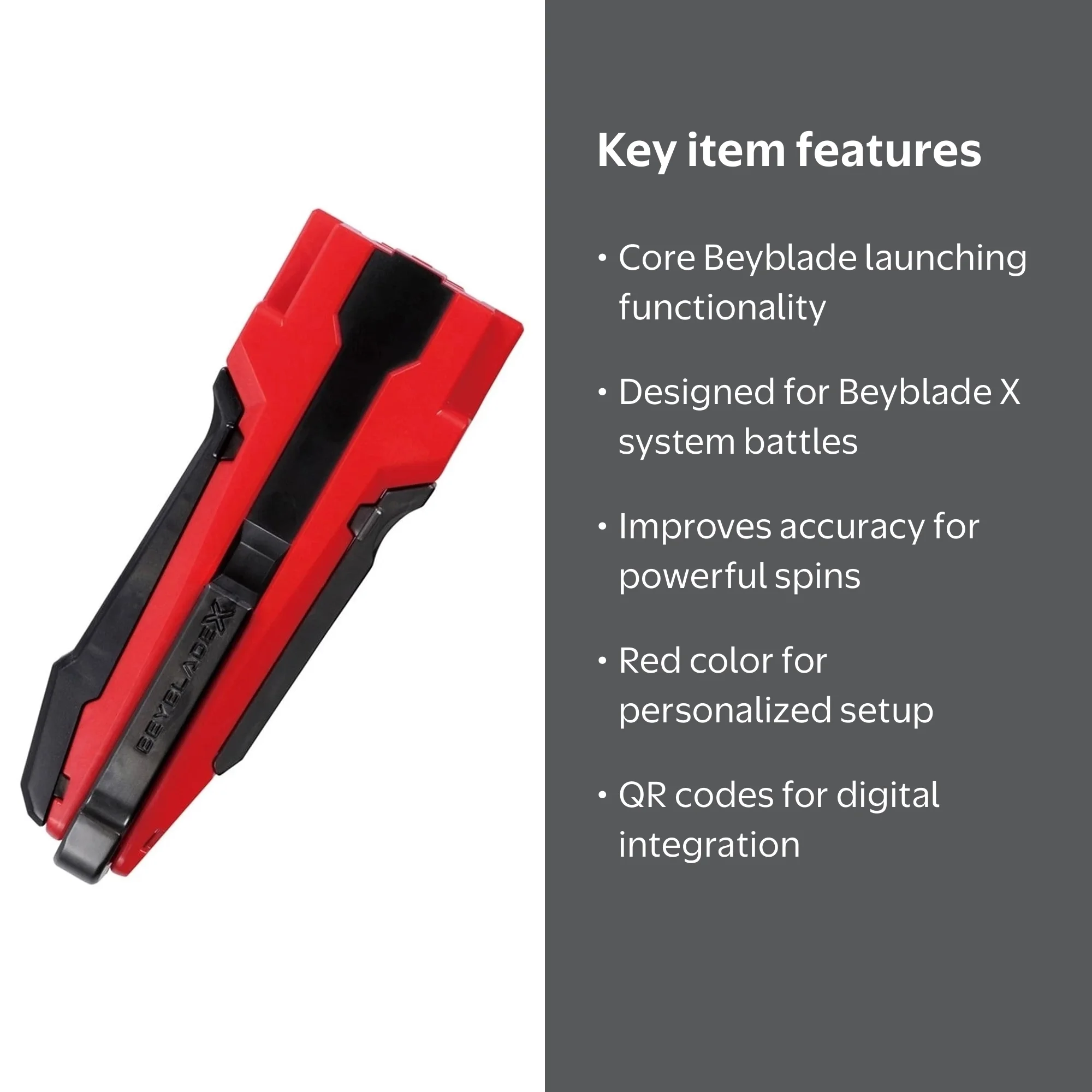 Takara Tomy Beyblade X BX-30 Custom Launcher Grip (Red Version