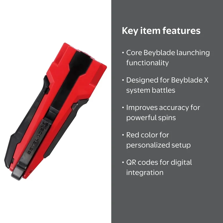 Takara Tomy Beyblade X BX-30 Custom Launcher Grip (Red Version
