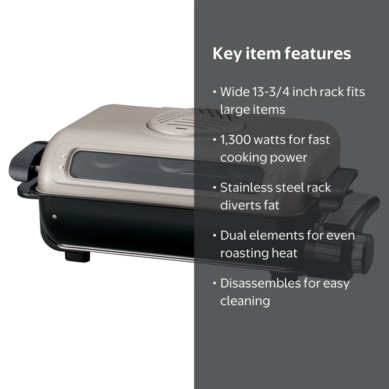 Zojirushi, Fish Roaster, EF-VPC40HM, Extra wide 13¾