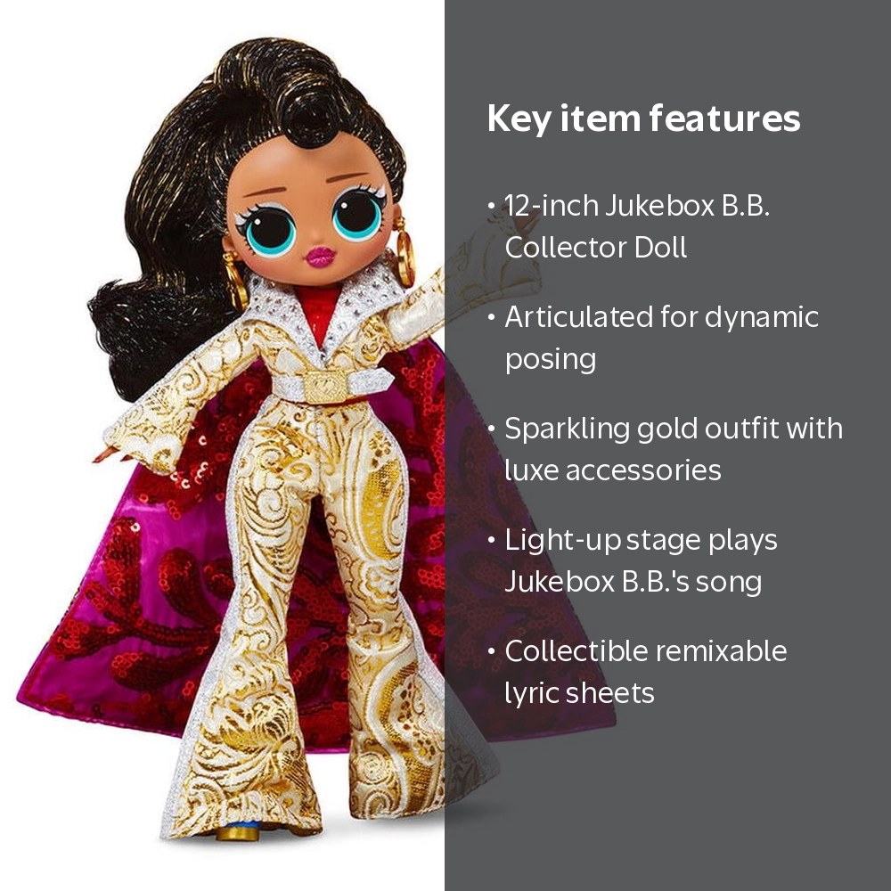 LOL Surprise O.M.G Remix Collector 12-Inch Doll, Jukebox B.B.