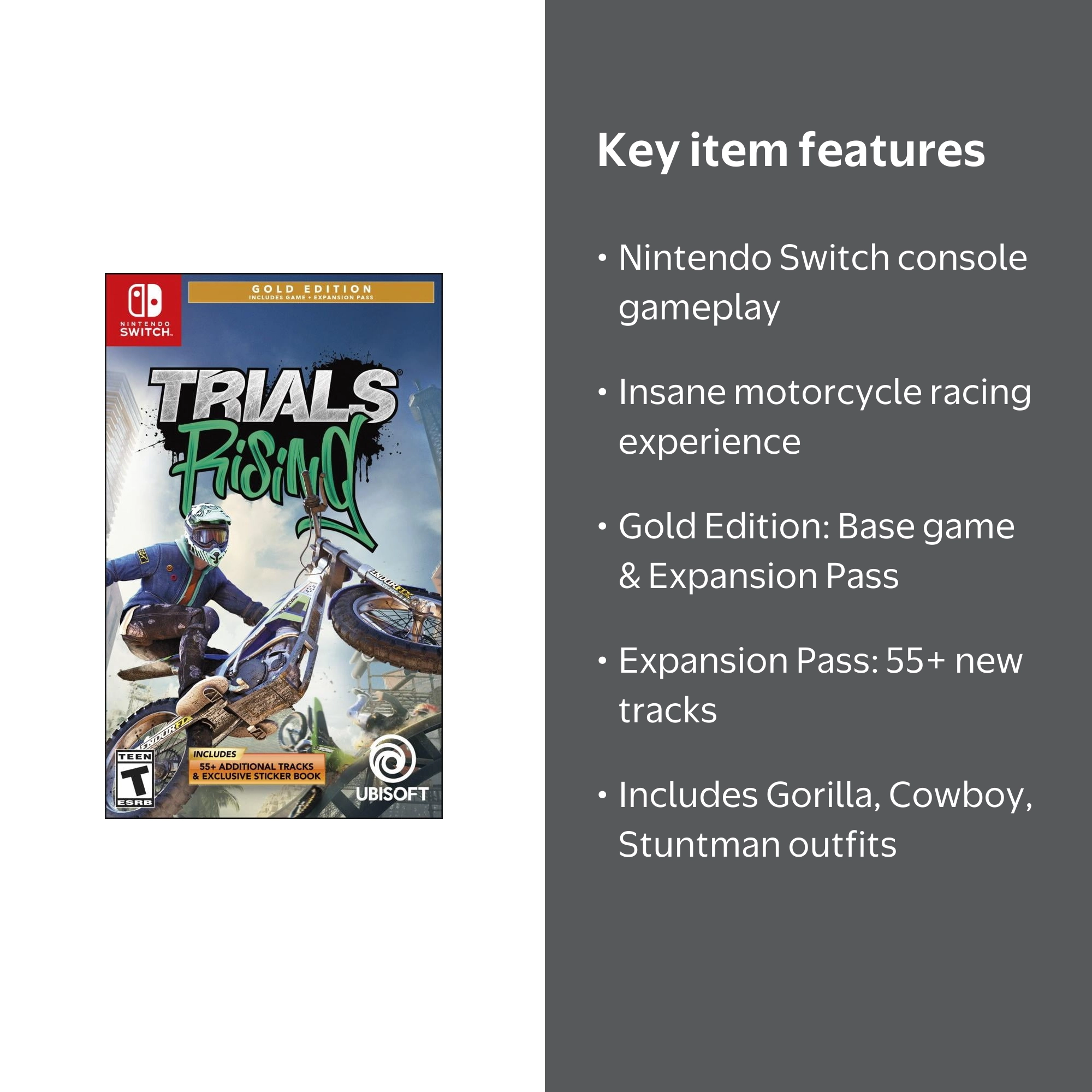 Trials Rising Gold Edition Ubisoft Nintendo Switch 887256037123