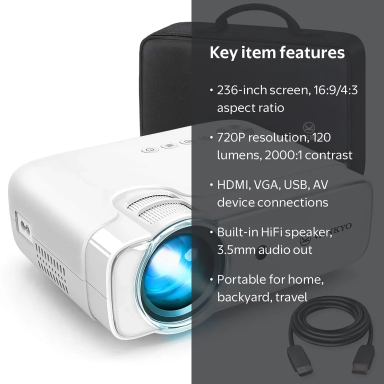 VANKYO Leisure D30 Portable Movie Projector with Built-in Speaker