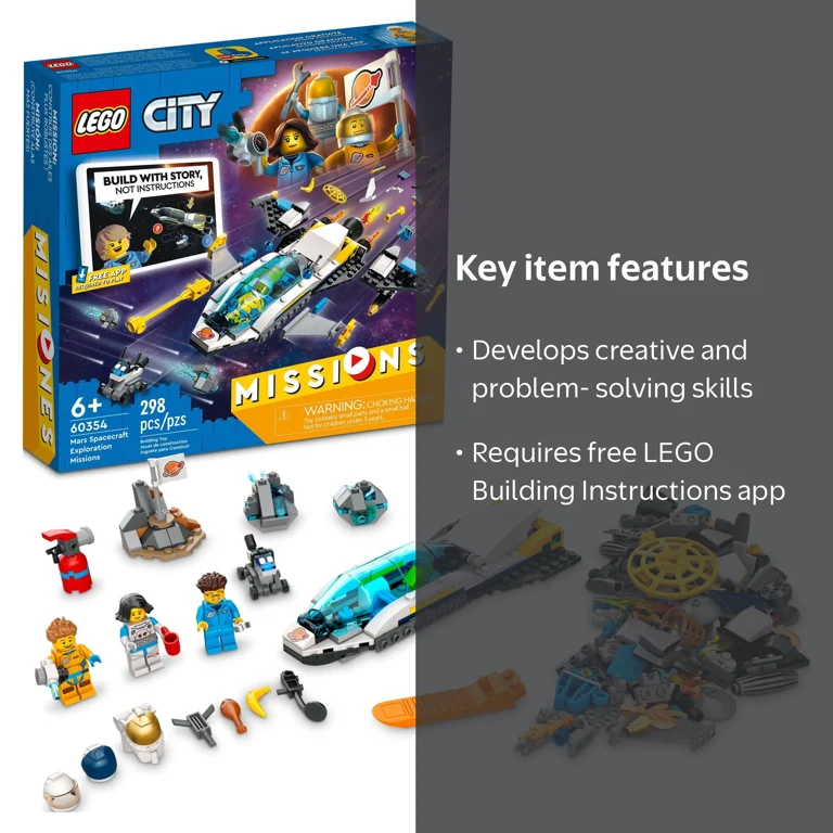 LEGO City Missions Astronauts, 60354, 298 Pieces, Space