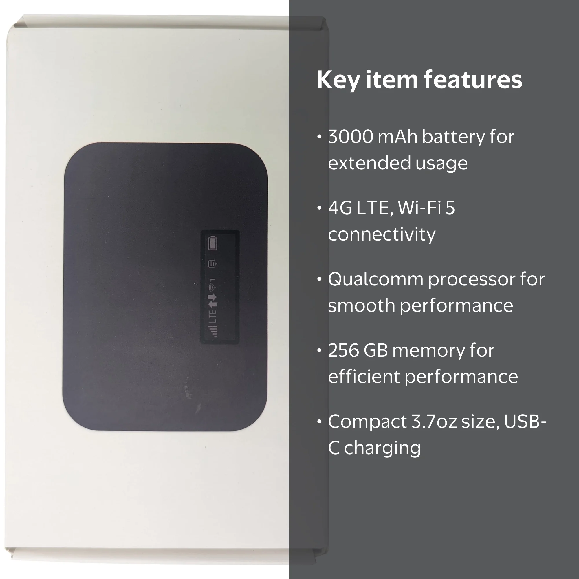 Franklin T10 4G LTE Mobile Hotspot, 256GB RAM, Wi-Fi 5, Portable